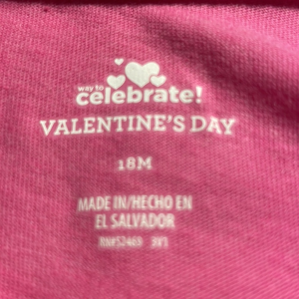 Valentine’s Day “Team Daddy” 3 Piece Outfit Size 18 Months - Picture 15 of 16